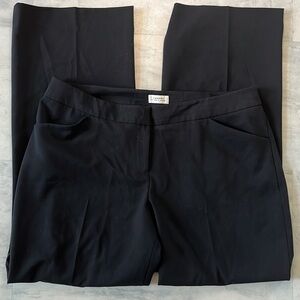 Tahari Arthur S. Levine  dress pants Black  mid rise   flare leg   NWOT  Size 16